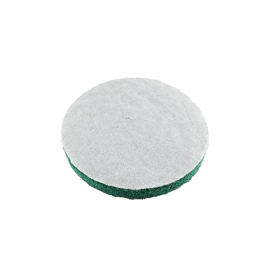 8PCS 5'' Scrubber Scouring Pads, Drill Powered Brush Tile Scrubber Scouring Pads for Furniture Automotive Cleaning, Rust Removal, Green