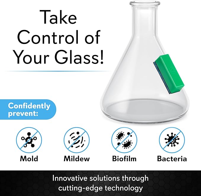 Magnetic Glass Cleaner BoroBuddy Pro | Cleans Hard to Reach Stains on Glass, Ceramic, Metal Pieces of All Shapes & Sizes | Glass Pieces, Bottles, Glassware | Free Scrubber Pads | Green
