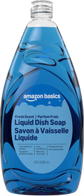 Amazon Basics Liquid Dish Soap, Fresh Scent, Grease-cutting Formula, 30 Fl Oz, Pack of 1