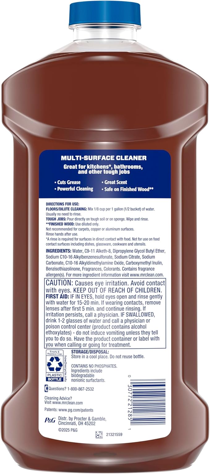 Mr. Clean All Purpose Cleaner, Cleaning Liquid, Spiced Harvest, 41oz