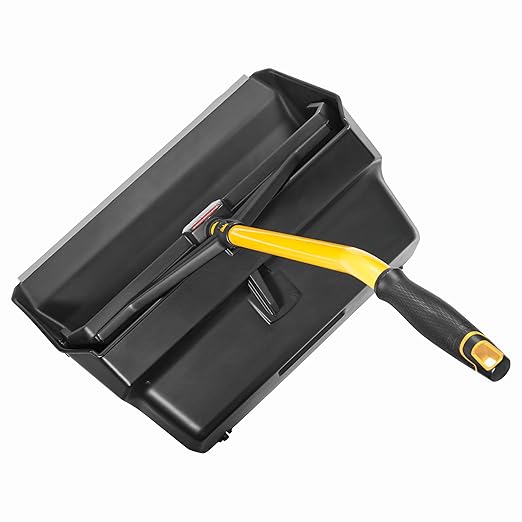 Rubbermaid Commercial Products Maximizer Heavy Duty Upright Debris/Dust Pan, Yellow, for Indoor/Outdoor Debris Collection