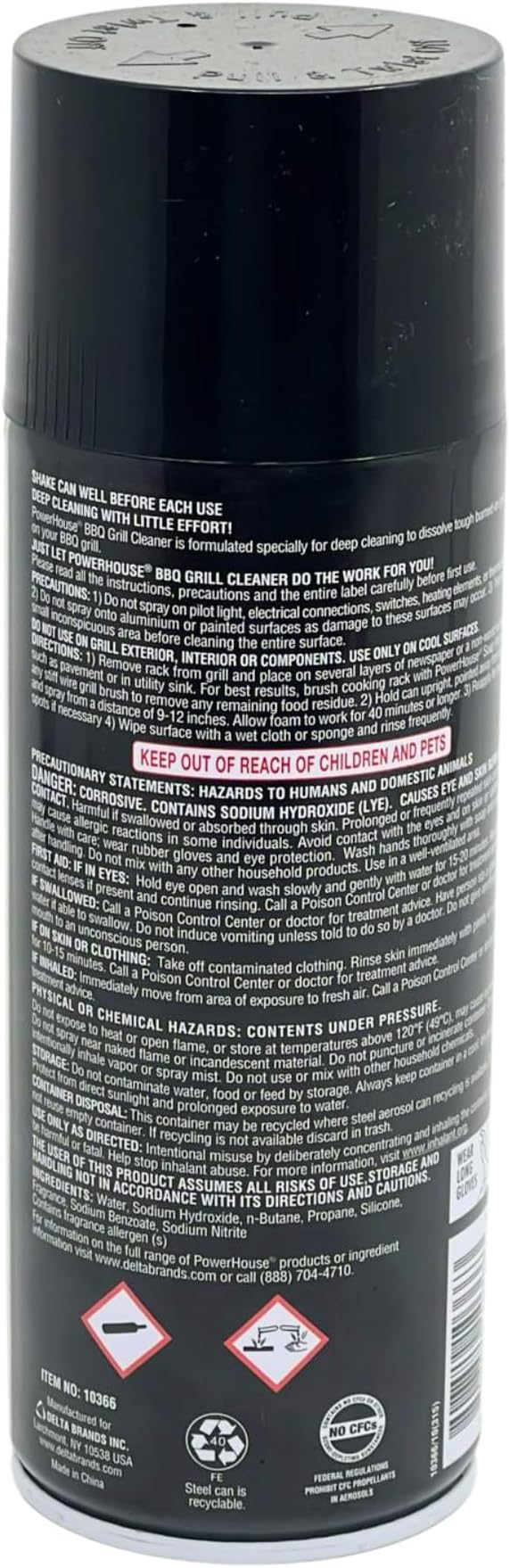 Home Select Aerosol BBQ & Grill Cleaner 12 oz (Pack 3)
