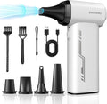 Electric Air Duster - 150000RPM Keyboard Duster for PC Cleaning, Cordless Compressed Air Duster Replaces Canned Air, 3-Gear Rechargeable Electronics Cleaner for Laptop, Car, Home & Office