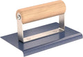 Bon 22-770 6-Inch by 4-Inch Blue Steel Sidewalk Edger, 1/4-Inch Radius, 3/8-Inch Lip with Wooden Handle
