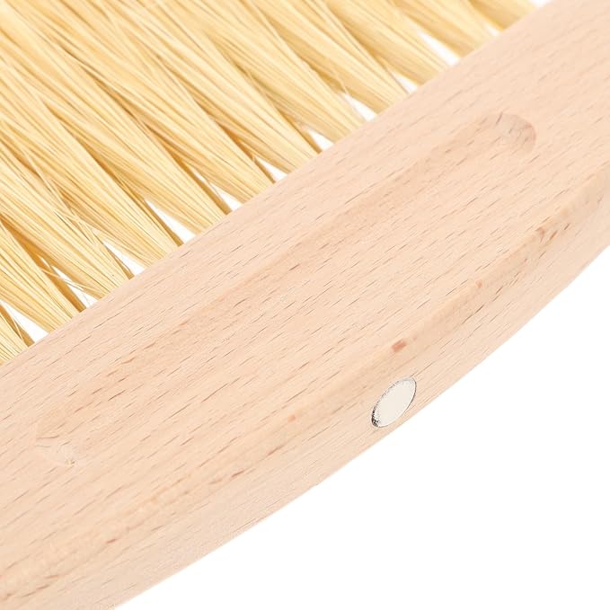 Artibetter Mini Desktop Broom and Dustpan Set with White Sisal Bristles, Small Handheld Cleaning Brush for Home and Office Table Accessories