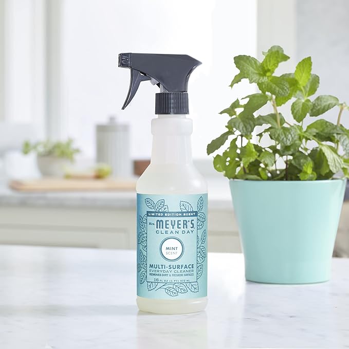 Mrs. MEYER'S CLEAN DAY All-Purpose Cleaner Spray,Limited Edition Mint,16 fl. oz,(Pack of 6)