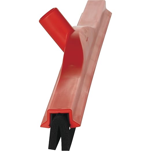 Vikan 77554 Squeegee,Fixed Head,Floor,28",PP/RB,Red