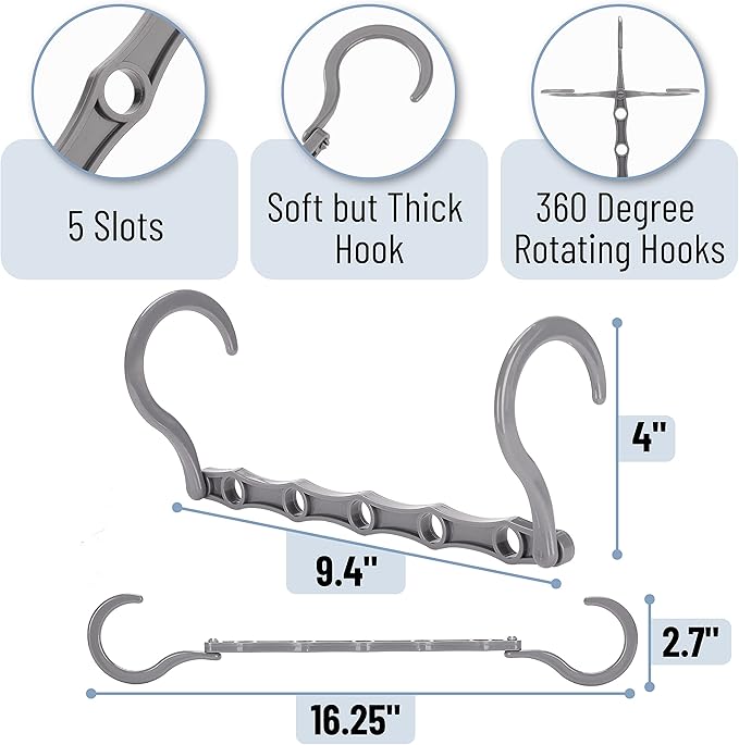Mr. Pen Space Saving Hangers - 8 Pack Mixed Color Space Saver Shirt Hangers, Black, Gray, White