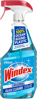 Windex Glass and Window Cleaner Spray Bottle, Original Blue, 23 fl oz