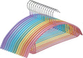MOPALL Clothes Hanger 14 Pack, Sweater Hangers No Shoulder Bump, 16.5 inch Wide Heavy Duty Coat Hangers for Closet, Non Slip PVC-Coating Metal Hangers for Sweaters,Suits,Dresses,Jackets,Pants,Shirt