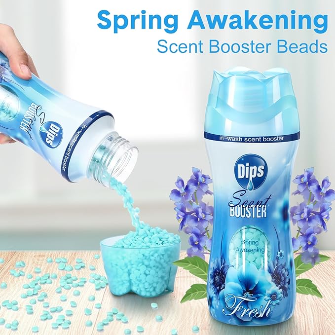 8 Pack in Wash Scent Booster Beads 73.6 oz Laundry Boosters Laundry Room Beads(Coconut Scent)