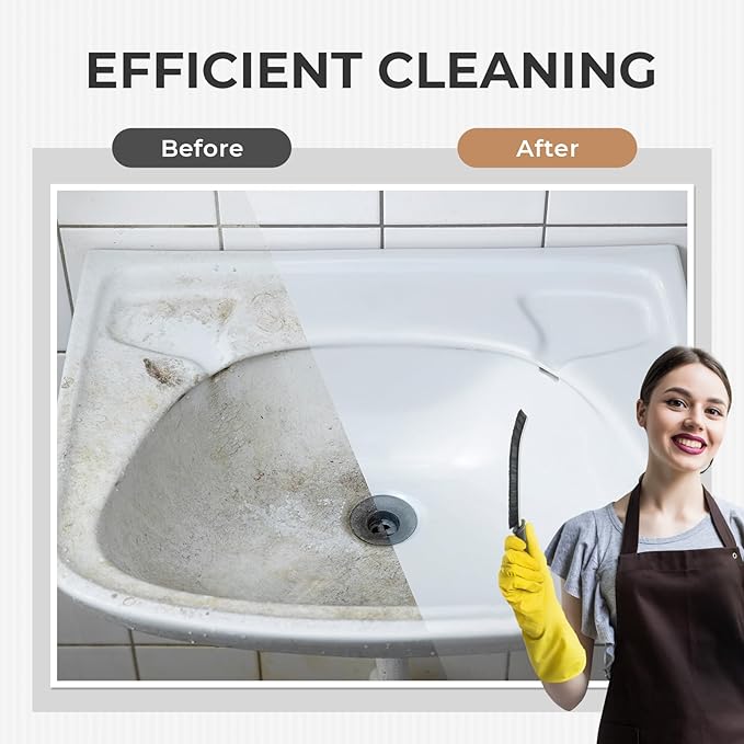 Cleaning Brush-Hard Crevice Cleaning Brushes, Multifunctional Window Groove Brushes, Grout Brush, Cleaning Tool for Bathroom, Kitchen, Toilet, Tile, Sink, Home (6, Black)