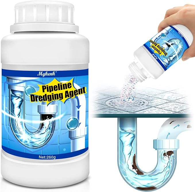 Powerful Pipe Dredging Agent,Drain Clog Remover,Kitchen Drain Cleaner for Unclogs Bathroom and Kitchen Sinks,Drains,Shower Pipes,Tubs & Toilets