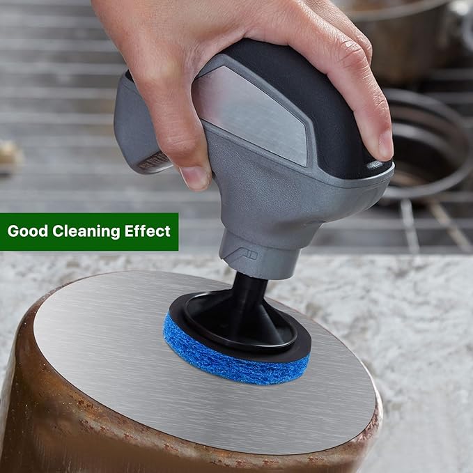 32pcs Electric Cleaning Brush Pad Set, 8 Foam Pads 8 Kitchen Mats 8 Performance Pads 8 Microfibre Pads, Power Scrubber Scour Replacement Pads fit for Dremel Versa Cleaning Brush