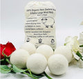 Wool Dryer Balls (Set of 6) - 7cm Handmade XL Natural, Chemical-Free, Sustainable Laundry Balls
