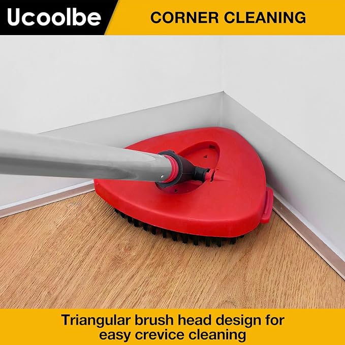 Mop Brush for O-Cedar EasyWring 1 Tank System, Scrubber Brush Replacement Head with Stiff Bristle, Scrub Brush for Bathroom Kitchen Pool, Glass and Tile Walls, 2 Pack, No Include Mop Handle and Base