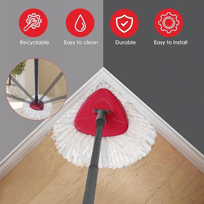 Spin Mop Base Compatible with O-Cedar Easywring 1 Tank,Spin Mop Replacement Head Cover for Ocedar Mop Attachment Parts, Easy to Replace