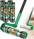 10" Large Lint Roller for Pet Hair Extra Sticky with Extra 3 Refills, Long Handle Floor Sticky Rollers with Big Lint Rollers Refills for Cleaning Carpets, Cars, Furniture