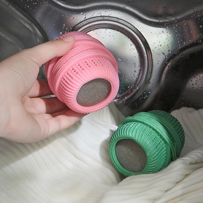 Washing Machine Laundry Ball Reusable Fabric Softener Dispense Ball for Washing Sponge Cleaning Tool Household Substitute (Green)