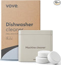 Vove Dishwasher Cleaner Tablet Starter Set, 12 Count with Reusable Storage Tin - Deep Clean Descaler for Hard Water, Limescale and Odor - Enzyme and Oxygen-Powered, Plant-Based Formula
