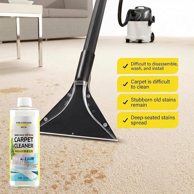 500ml Stain & Odor Remover, Carpet Cleaner, Compatible With Kärcher SE PUZZI BRC Series. All Upright And Compact Deep Carpet Cleaners(1 PCS)
