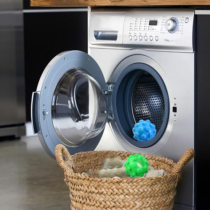 Dryer Steamer Balls Releases Steam to Create A Smooth Look to Any Laundry and Soften Clothes Set of Two
