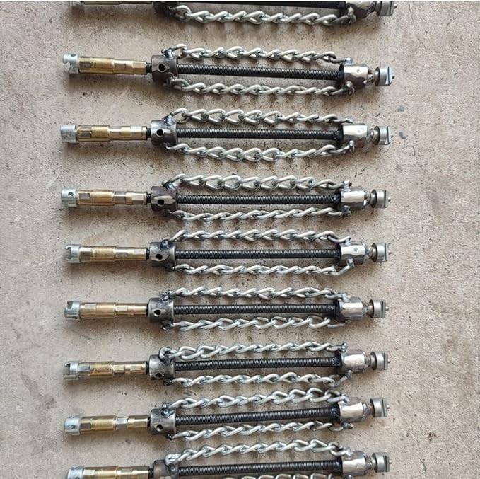 Flex‑Shaft Sewer Descaling Chain, Cable Sewers Dredge Flex for 16mm Spring, Push-Type Rotary Oil Pollution in Pipeline Blocks Drilling Tools (1Pc)