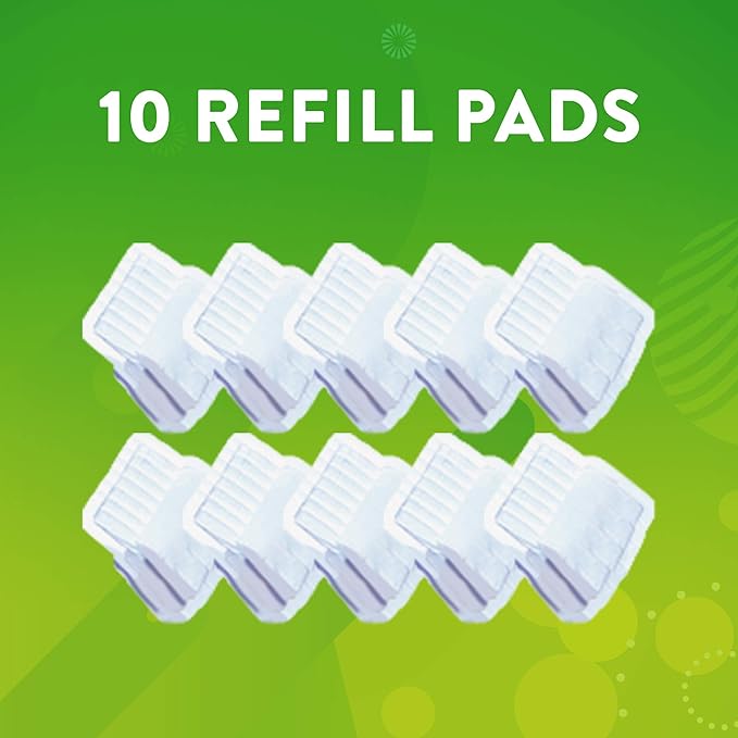 Scrubbing Bubbles Flushable Toilet Bowl Wand Cleaner Refills, Fresh Brush Cleaner Toilet Refill Pads, Removes Limescale & Odors, Citrus Scent, 10 Count (Pack of 1)