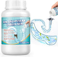 Drain Clog Remover, Crystal Lye Drain Opener, Hair Drains Clog Remover Unclog Bathroom and Kitchen Sinks, Drains, Shower Pipes, Removes Hair, Soap Scum, Blockages, 260g