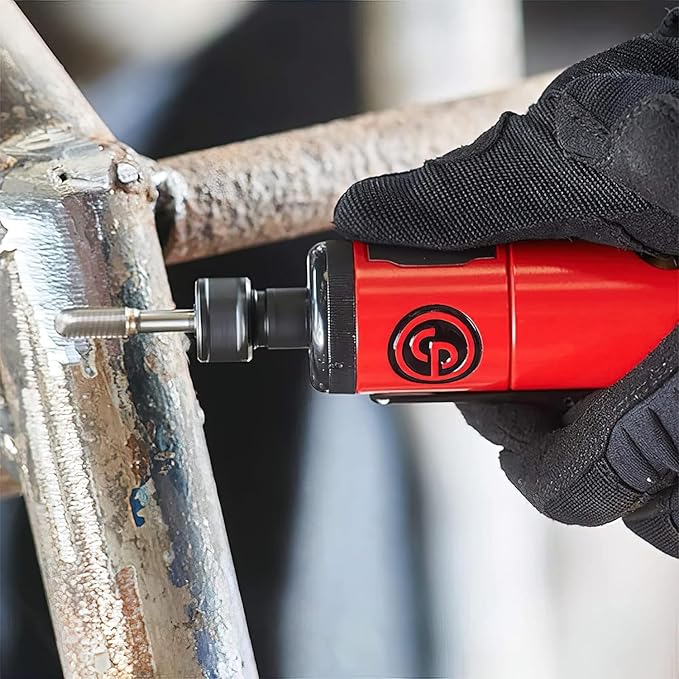 Chicago Pneumatic CP876 - Air Die Grinder Tool, Welder, Woodworking, Automotive Car Detailing, Stainless Steel Polisher, Heavy Duty, Straight, 1/4 Inch (6 mm), 0.3 HP / 220 W - 30000 RPM