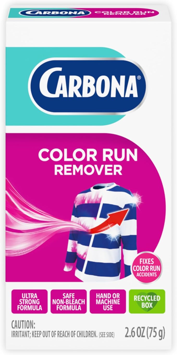 Carbona® Color Run Remover | Powerful Color Bleed Eliminator | Fixes Color Run Accidents | 2.6 Oz, 1 Pack