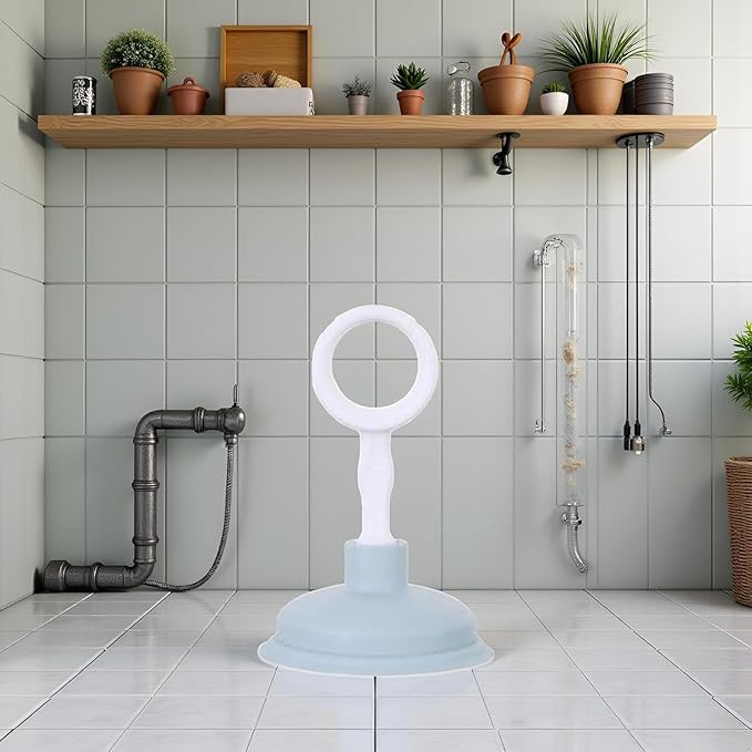 Blue Sink Plunger,Bathroom Small Drain Plunger Portable Kitchen Sink Drain Suction Cup Liquid Plumber Clog Remover Easy To Unclog,Cleaning Equipment for Bathrooms,Sinks,Baths and Showers