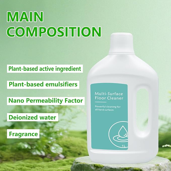 1000 ml Floor Vacuum Cleaner Detergent Refill for Dreame Cleaning Solution,Compatible with Dreame X Series and L Series Robot Vacuum and Mop.