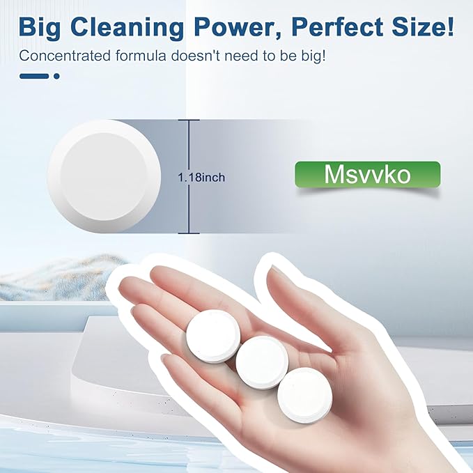 Toilet Bowl Cleaner Tablets 30 PACK Automatic Toilet Tank Cleaners Hands-Free Continuous Cleaning for Bathroom Toilet Bowl