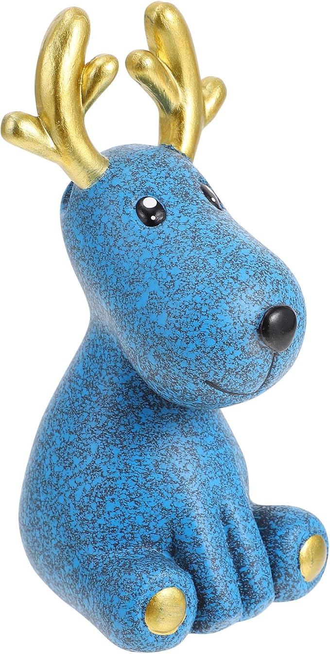 Deer Glasses Holder Resin Eyeglass Stand Desktop Ornament Eyewear Organizer Decorative Glasses Frame Display for Home Office