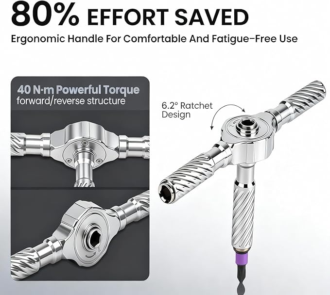 VMAN Ratchet Screwdriver Set, 100 in 1 magnetic Screwdriver sets, S2 Steel Bits, DIY Combination Flexible Shaft, Suitable for Furniture Assembly, Precision Electrical Appliance Repair, Bicycle Tools