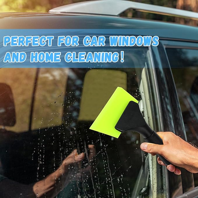 18 Pcs Small Squeegee 5 Inch Window Tint Silicone Squeegee Cleaning with Non Slip Handle Wiper Window Tinting Tools for Car Glass Mirror Shower Bathroom Auto (6 Colors)