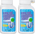 2pcs Drain Clog Remover, Pipeline Dredging Agent, Powerful Quick Cleaning Drain Toilet Cleaner Tool, Unclog Toilet Clog And Kitchen Sink Pipe Unblocker Powder
