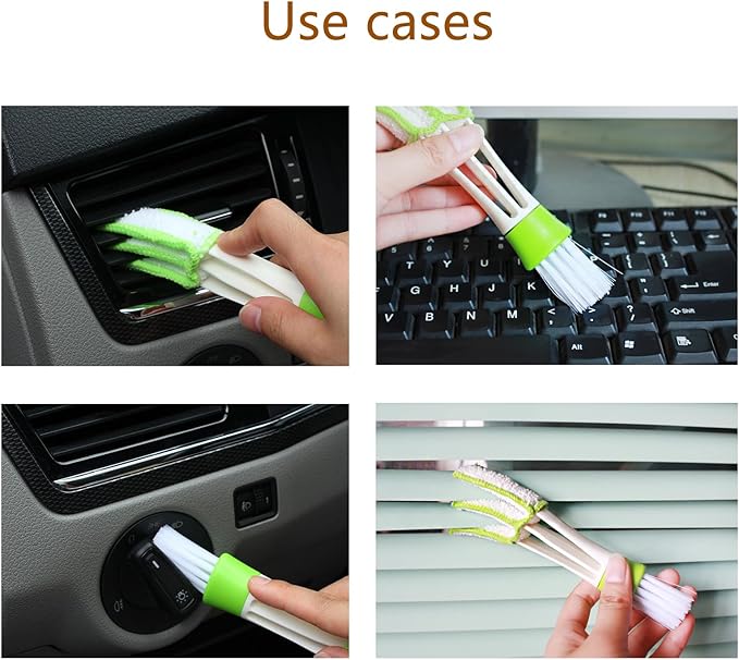 Blind Cleaner Duster Tool, Blinds Cleaner Tool, Extra Washable Blind Duster Sleeve - Microfiber Louver Cleaning Tool for Vents, Air Vent Cleaner and Dusting (3-Pack)