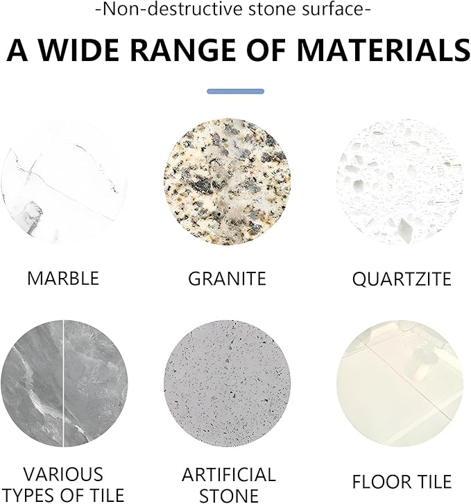 Marble Cleaner, Granite Countertop Cleaner, Marble Polishing Powder, Watermarks Remover, Spot Polish Water Stains, Rings or Etches, Stain Remover For Marble, Granite, Stone, Quartz (8 Ounces)