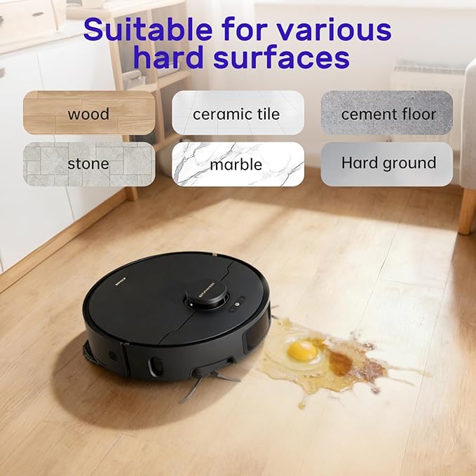 Lavender Floor Cleaning Solution Compatible with Dreame Wet & Dry Vacuum and Robot， Residue & Streak Free,Suitable for All Robot Vacuum Cleaners and Wireless Wet Dry Dual-Use Vacuum Cleaners
