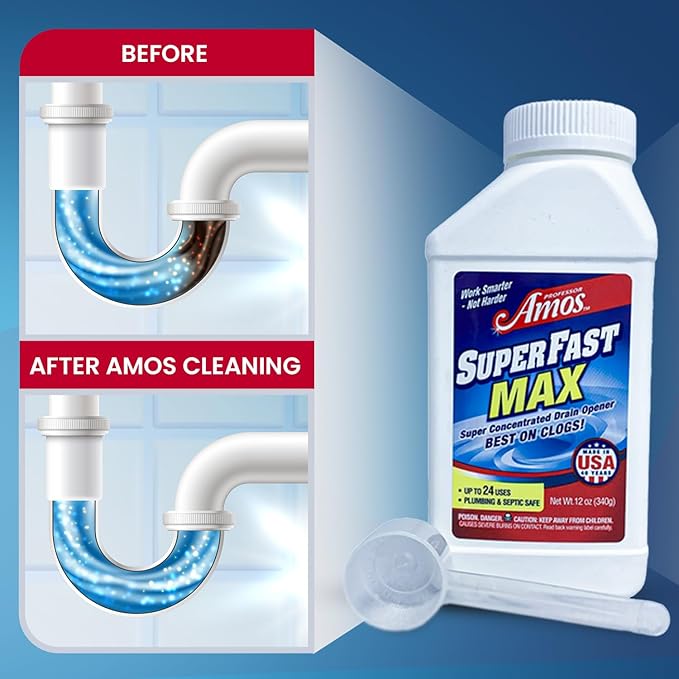 Professor Amos SuperFast MAX Super Concentrated Drain Powder
