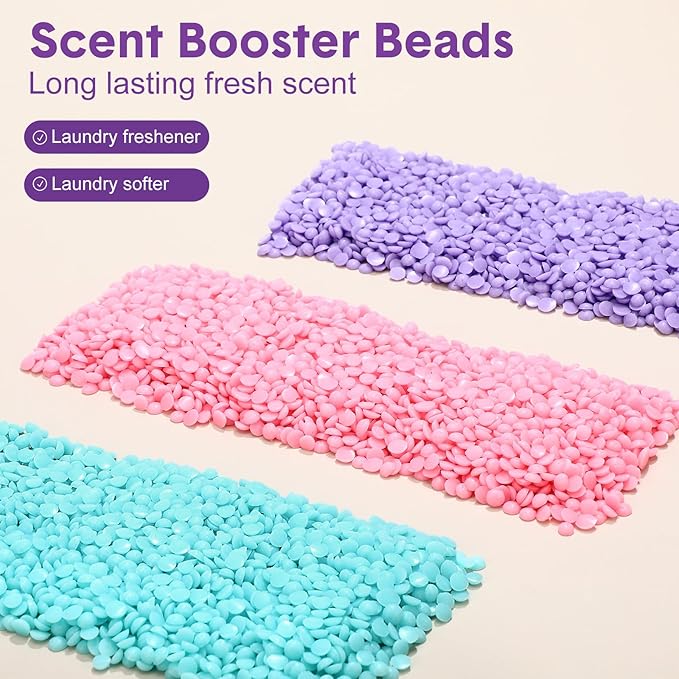 8 Pack in Wash Scent Booster Beads 73.6 oz Laundry Boosters Laundry Room Beads(Mixed Scent)