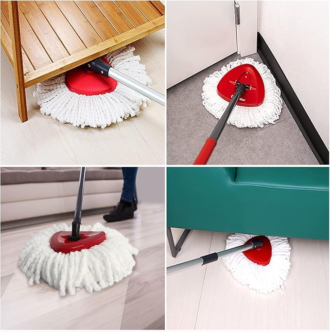 2 Pack Mop Replacement Heads for O-Ceda EasyWrin Spin Mop, Microfiber Spin Mop Refills, Easy Cleaning Mop Head Replacement