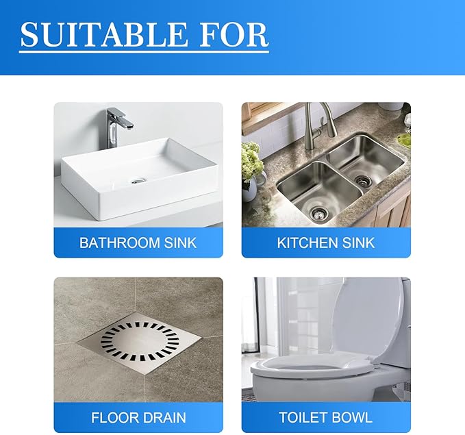 Japanese Drain Foam Cleaner, Japanese Toilet Cleaning Foam Drain Cleaner, Powerful Sink and Drain Cleaner, Drain Cleaner Hair Clog Remover Foam for Kitchen Drain, Sinks (1)