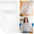 Oven Rack Cleaning Bags, Heavy Duty No Scrub Oven Rack Cleaning Bags, Reusable Leak-Resistant PE Bags for Deep Soaking Grill Grates, BBQ Racks, No Cleaner Included, 5 Pack (27.5''*19.6'')