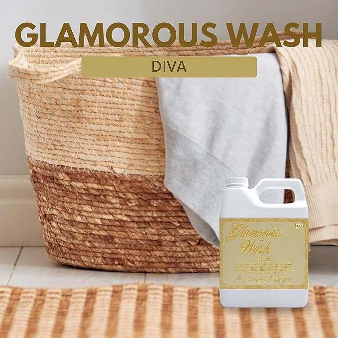 Tyler Candle Gallon Glam Wash Laundry Detergent, (Diva, 128 Fl Oz (Pack of 3)) Bonus BG Stain Remover Pen