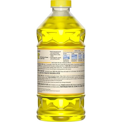 CloroxPro Pine-Sol Multi-Surface Cleaner, All Purpose Cleaner, Lemon Fresh, 40 Fluid Ounces (Package May Vary)