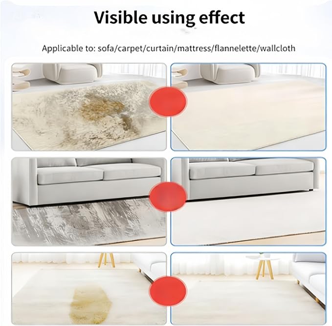 Carpets Triple Advanced Carpets Stain Remover Spray, Carpets Spot Remover，Stain & Odor Removers, Carpets Stains Removers For Old Sta/ins, Couches Cleaner For Fabric, Pets Odor Eliminator For Home (2)