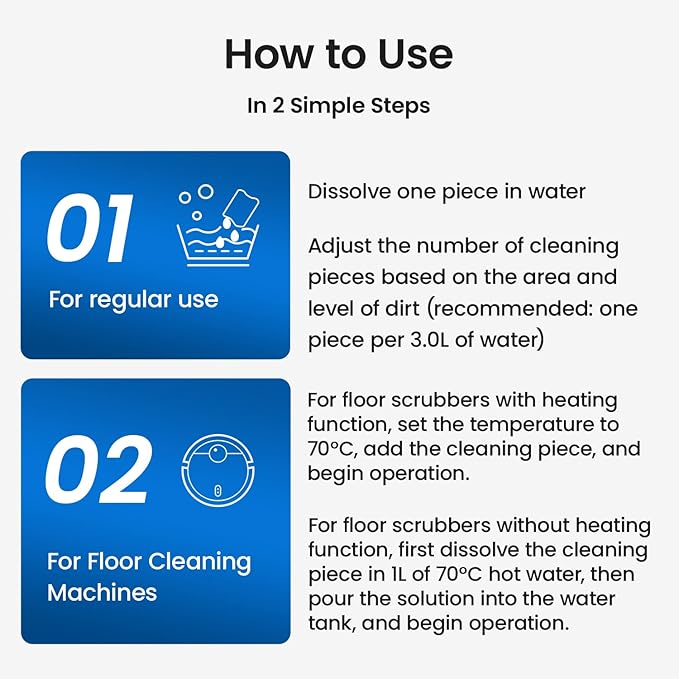 Floor Cleaner Tablet, Compatible with Wet Dry Vacuum and All Robot Mop Floor Washer, Solution for Wood,Tile Laminate Multiple Hard Floors, 60 Pack, Lemon Secent